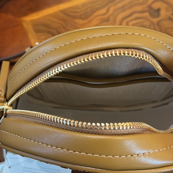 Tory Burch Kira Chevron Exotic Circle Bag - Picture 12 of 13